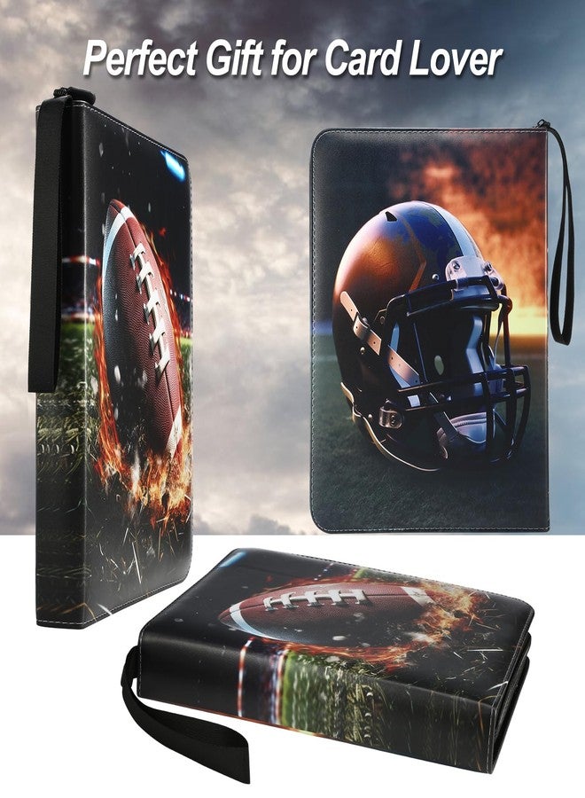 YDEPLVEO 900 Pocket Football Card Binder with Sleeves, Multicolor, 9 Pocket with 50 Removable Sleeves Zipper Book Folder Collector Album 3 Ring Binder Organizer Storage Kids Gift - Image 4